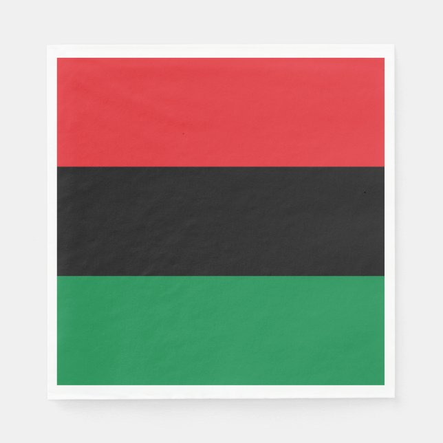 Pan-African Flag Napkin (Front)
