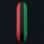 Pan-African Flag Skateboard<br><div class="desc">This design features the Pan-African flag (also known as the Black Liberation flag, the UNIA flag or the African-American flag), which is a tri-colour flag consisting of three horizontal bands of red, black and green. The Universal Negro Improvement Association and African Communities League (UNIA-ACL) formally adopted it on August 13,...</div>
