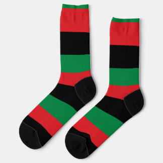 Pan-African Flag Socks