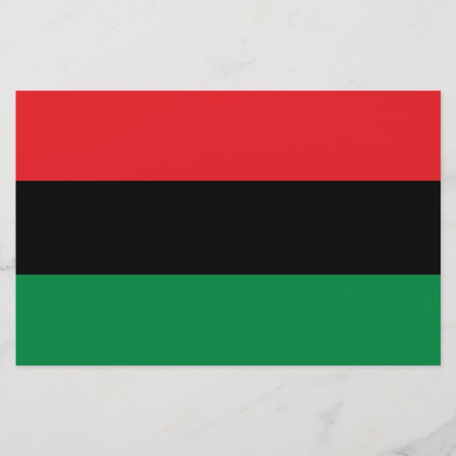 Pan-African Flag Stationery (Front)