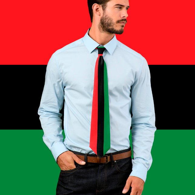 Pan African Flag Tie, Unia Flag Symbol / Kwanzaa Tie (Creator Uploaded)