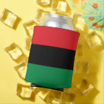Pan African Flag & UNIA Symbol / party Can Cooler<br><div class="desc">Can Coolers: Pan African flag symbol - UNIA / A horizontal triband of red,  black,  and green. The Pan-African flag—also known as the Afro-American flag,  Black Liberation flag,  UNIA flag. Often used with Black Lives Matter movement.</div>