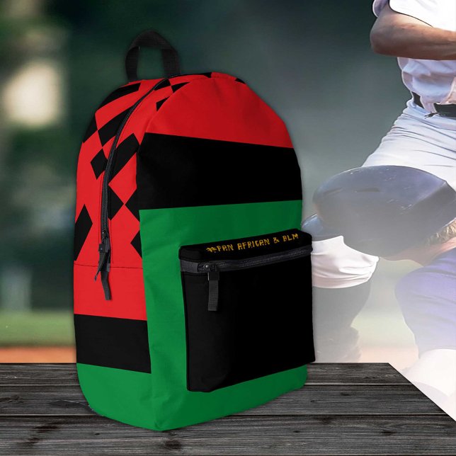Pan African Flag & Unia Symbol, patriots / fashion Printed Backpack (Creator Uploaded)