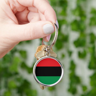 Pan African Flag & UNIA Symbol / sports fan Key Ring