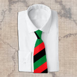 Pan African Flag & Unia Symbol / sports fan Tie<br><div class="desc">Ties (Business): Pan African flag symbol - UNIA / A horizontal triband of red,  black,  and green. The Pan-African flag—also known as the Afro-American flag,  Black Liberation flag,  UNIA flag. Often used with Black Lives Matter movement.</div>