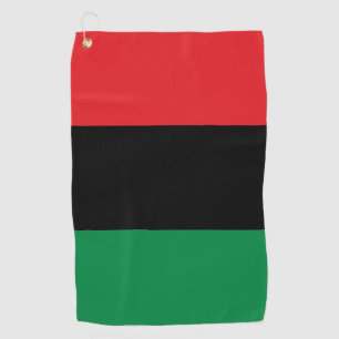 Pan African Flag & Union Symbol / sports fan Golf Towel