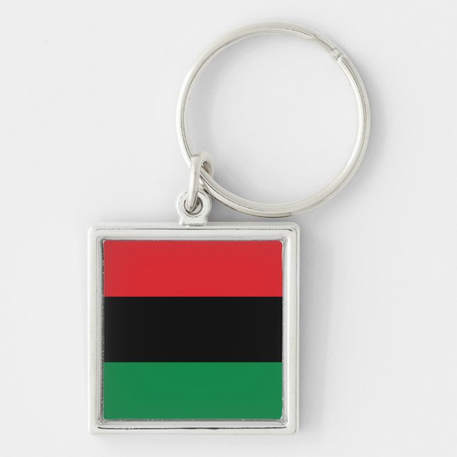 Pan African Flag & Union Symbol / sports fan Key Ring (Front)
