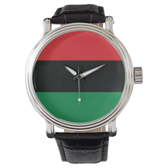 Pan African Flag Watch (Front)