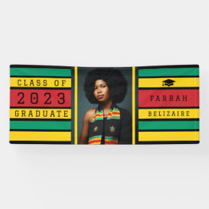 Pan African Graduation Balloon Banner