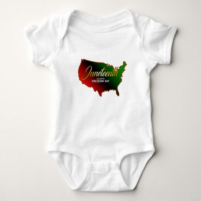 Pan African, Juneteenth Baby Bodysuit (Front)