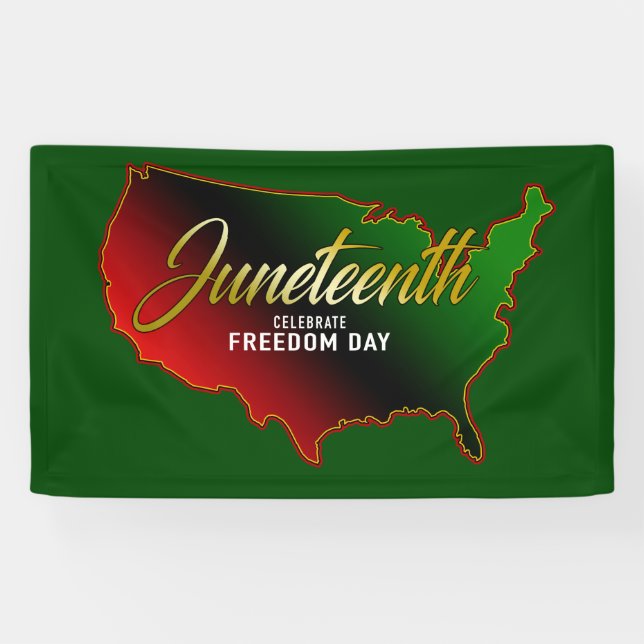 Pan African, Juneteenth Banner (Horizontal)