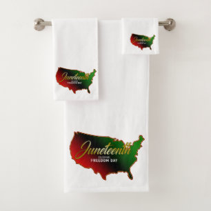 Pan African, Juneteenth Bath Towel Set