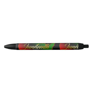 Pan African, Juneteenth Black Ink Pen