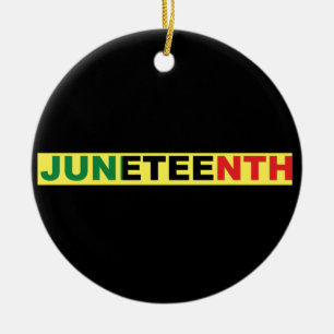 Pan African, Juneteenth Ceramic Ornament