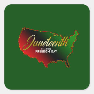 Pan African, Juneteenth Classic Round Sticker