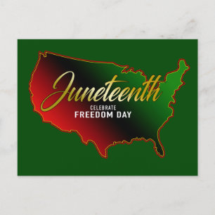 Pan African, Juneteenth Holiday Postcard