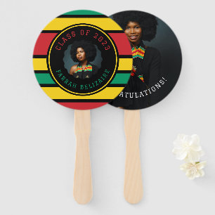 Pan African Photo Graduation Hand Fan