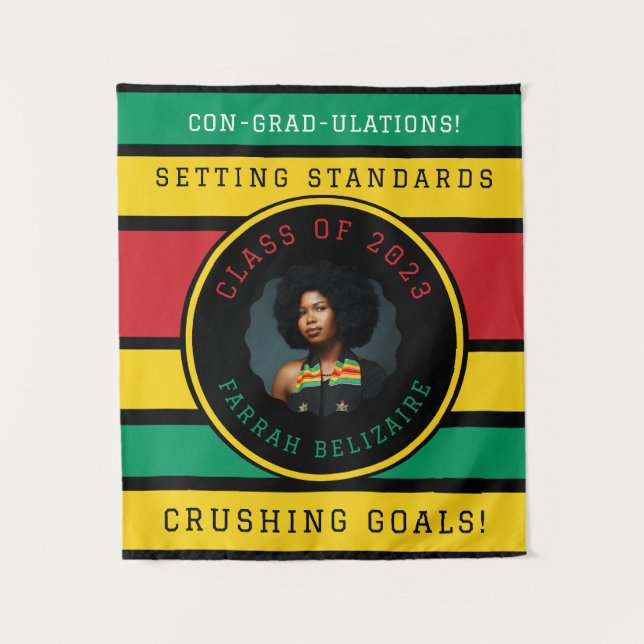 Pan African Photo Graduation Tapestry (Front)