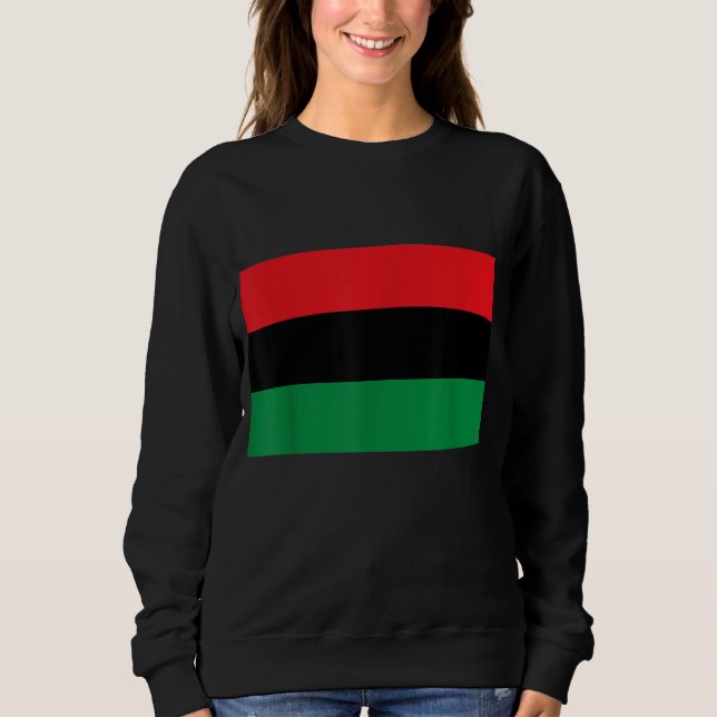 Pan African UNIA Flag Black Liberation flag Afro-A Sweatshirt (Front)