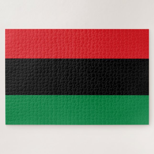 Pan African UNIA Flag Jigsaw Puzzle (Horizontal)