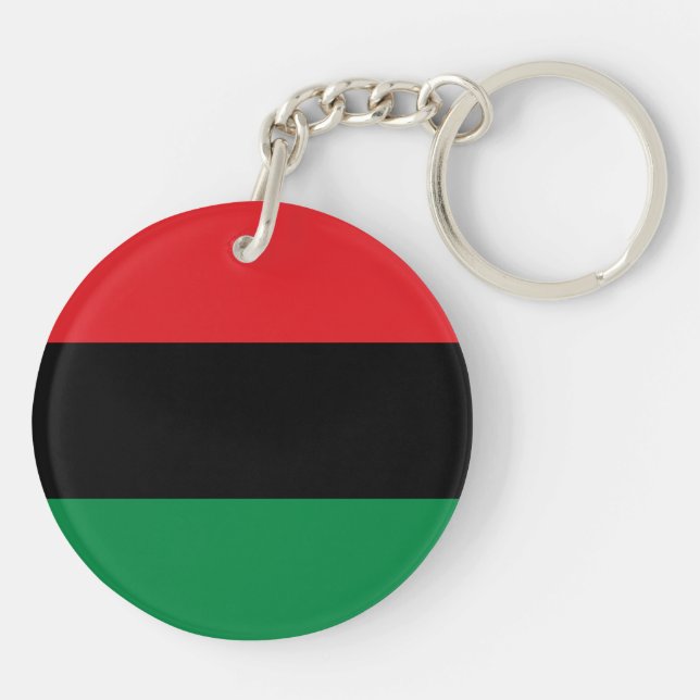 Pan African UNIA Flag Key Ring (Back)