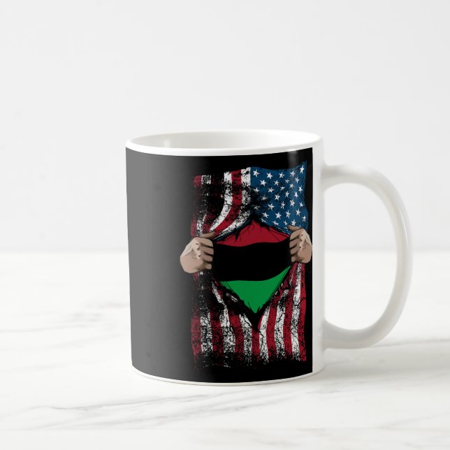 Pan African Unia Flag Loyal Afro-americans Usa Gif Coffee Mug (Right)