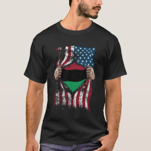 Pan African Unia Flag Loyal Afroamericans Usa Gift T-Shirt