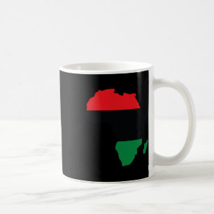 Pan African Unia Flag Map Continent Black History Coffee Mug