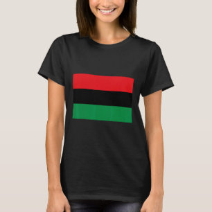 Pan African Unia Flag Map Continent Black History T-Shirt