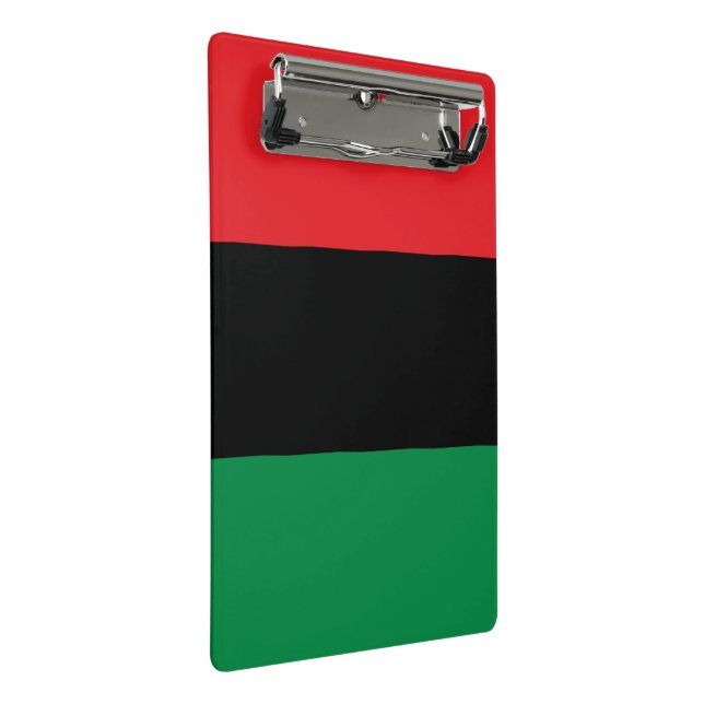 Pan African UNIA Flag Mini Clipboard (Angled)