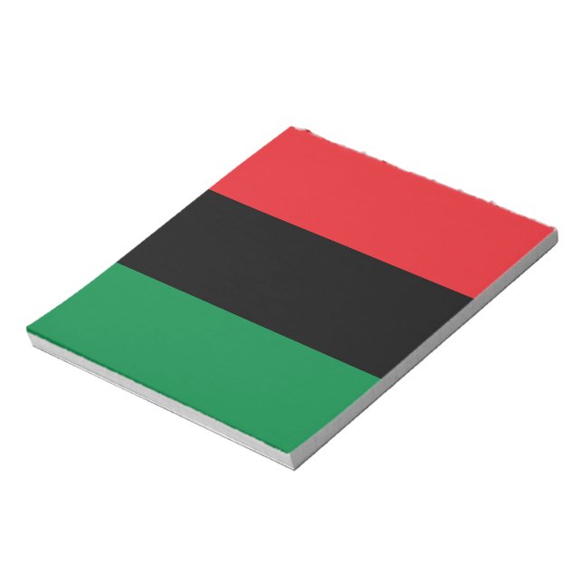 Pan African UNIA Flag Notepad (Rotated)