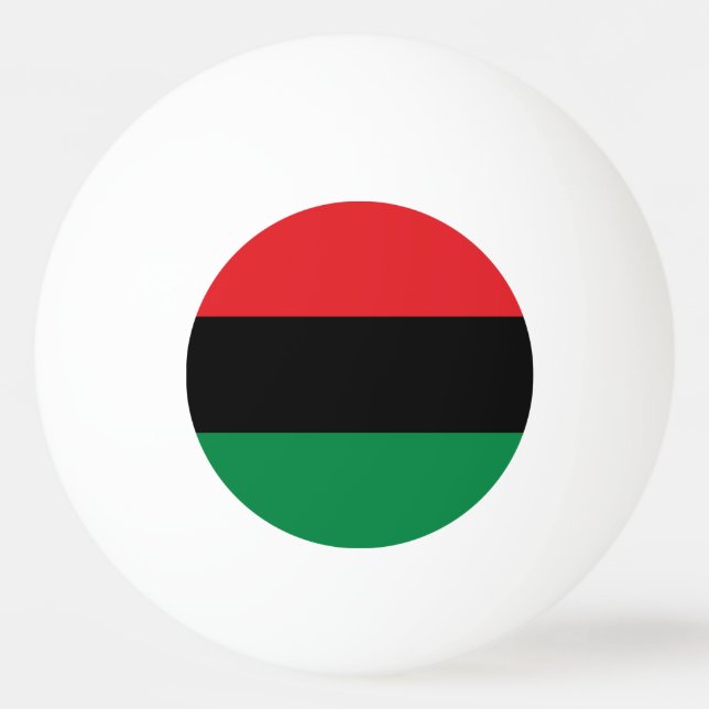 Pan African UNIA Flag Ping Pong Ball (Front)
