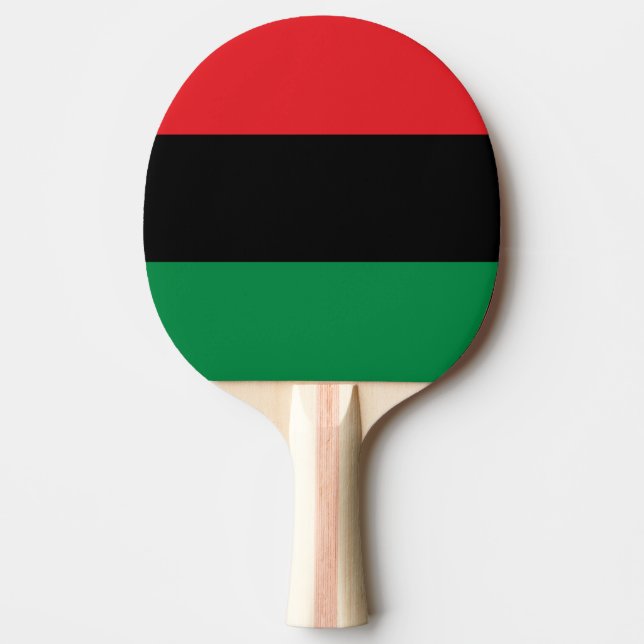 Pan African UNIA Flag Ping Pong Paddle (Front)