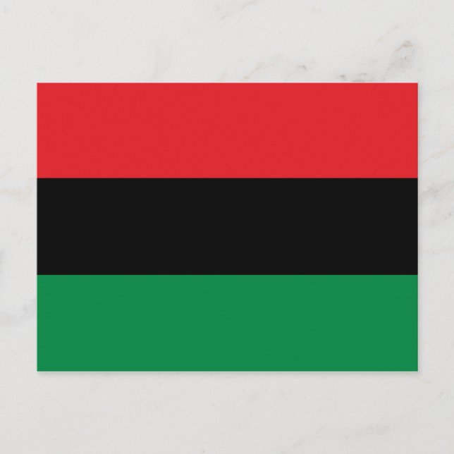 Pan African UNIA Flag Postcard (Front)