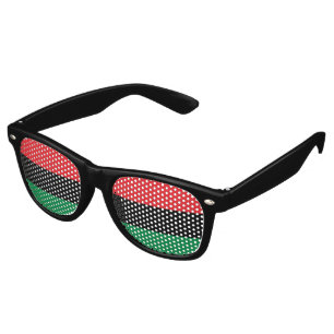 Pan African UNIA Flag Retro Sunglasses