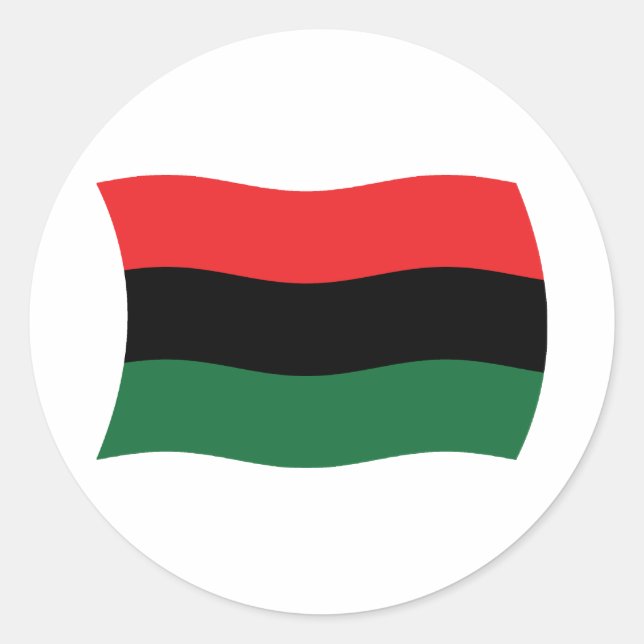Pan African (UNIA) Flag Sticker (Front)