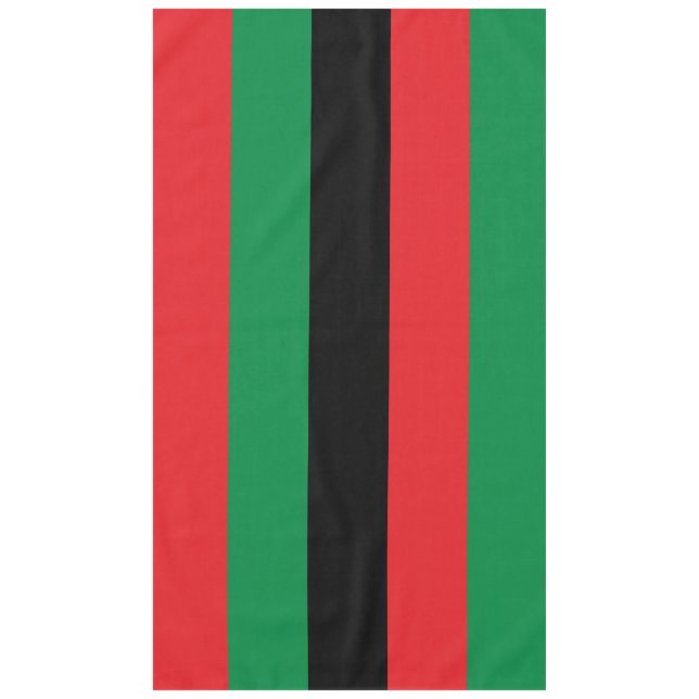 Pan African UNIA Flag Tablecloth (Front)