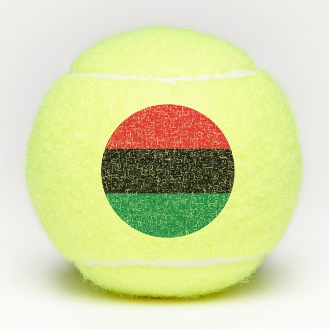 Pan African UNIA Flag Tennis Balls (Front)