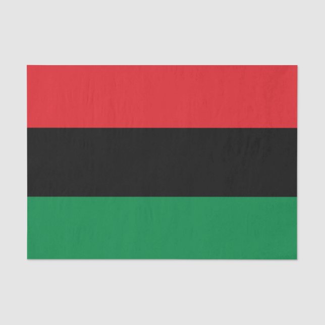 Pan African UNIA Flag Tissue Paper (Front)