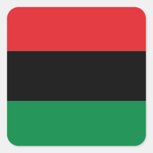 Pan-African UNIA Kwanzaa flag Square Sticker