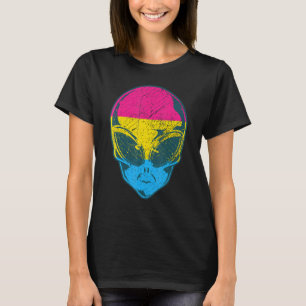 Pan Alien Pansexual Pride Rainbow Lgbtqia+ Flag Uf T-Shirt
