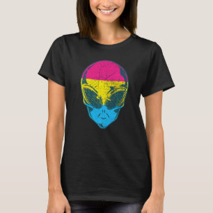 Pan Alien Pansexual Pride Rainbow Lgbtqia+ Flag Uf T-Shirt