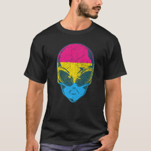 Pan Alien Pansexual Pride Rainbow Lgbtqia+ Flag Uf T-Shirt