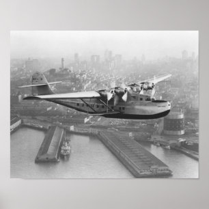Pan American China Clipper and San Francisco 2 Poster