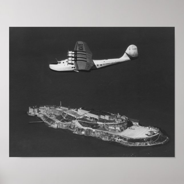 Pan American China Clipper Flying Over Poster (Front)