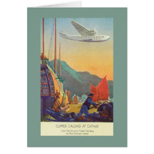 Pan-American Clipper Flying Over China