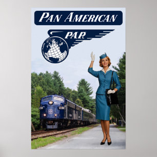 Pan American Railways Poster
