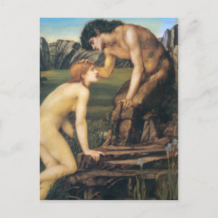 Pan and Psyche - Edward Burne-Jones Postcard