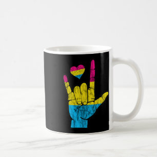 Pan Asl Pride Panual Hearing Loss Deaf Awareness M Coffee Mug