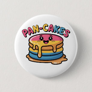 Pan-Cakes Funny Pansexual LGBTQ Funny Pride  6 Cm Round Badge